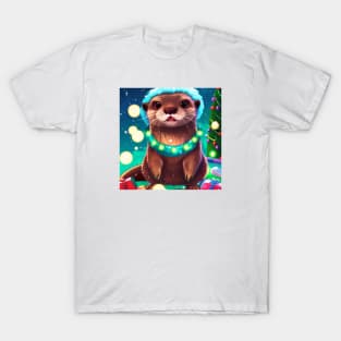 Cute Otter Drawing T-Shirt